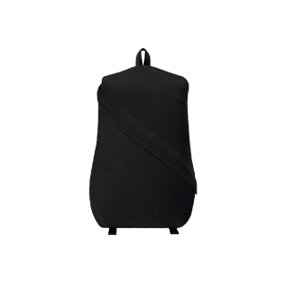 Bias Pleats Backpack - Black