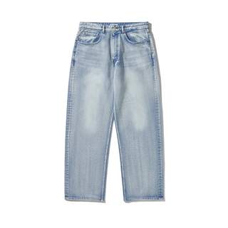 5P WASHED STRAIGHT DENIM PANTS
