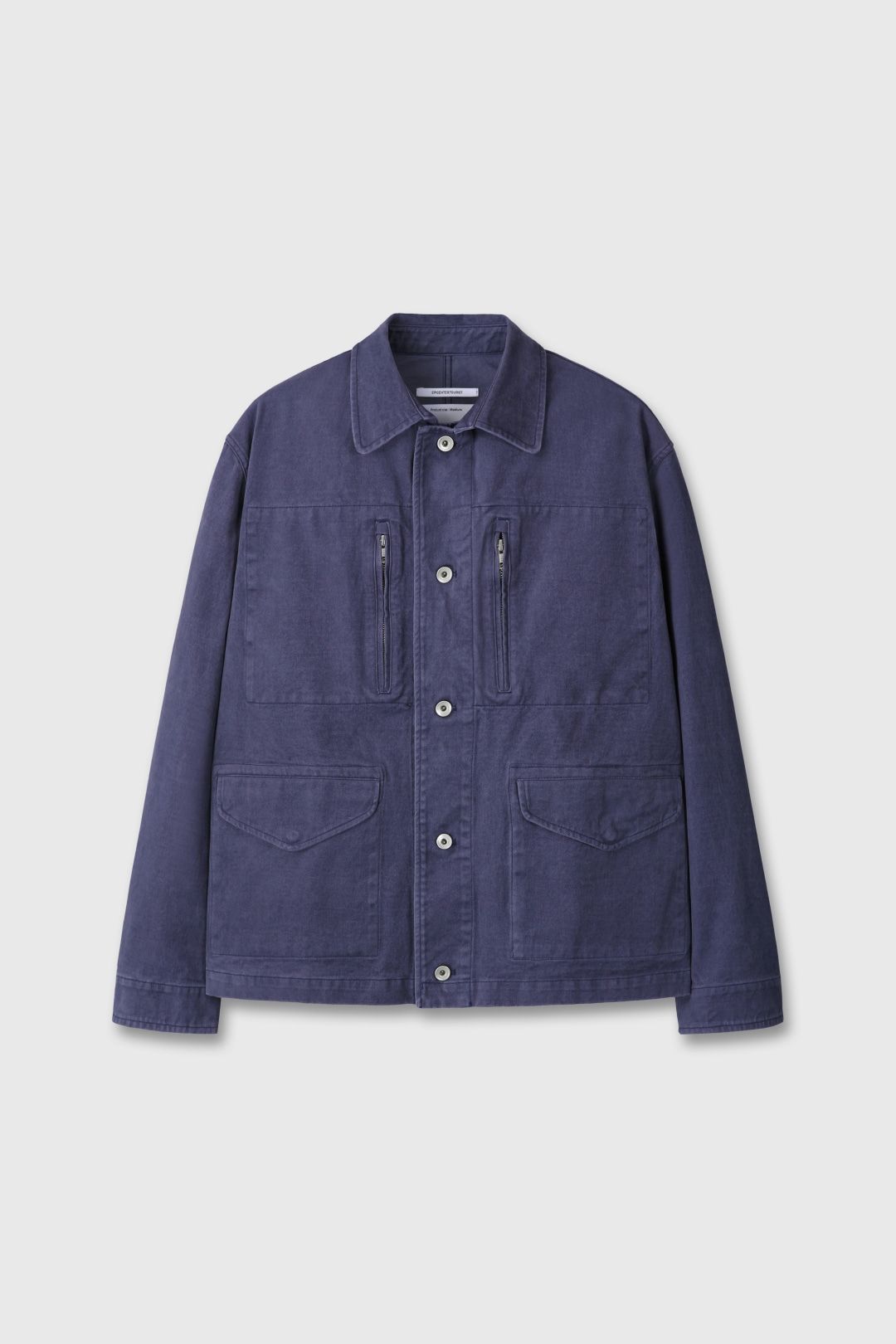 Vintage washed work jacket(Violet blue)