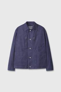 Vintage washed work jacket(Violet blue)