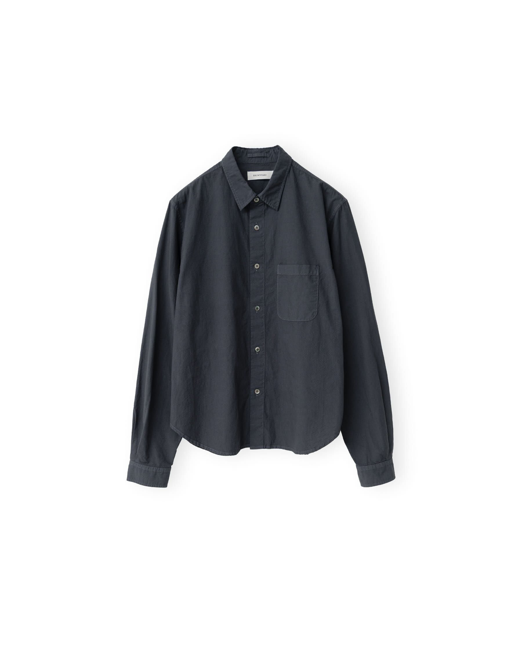 Waist Cut Shirt, Charcoal