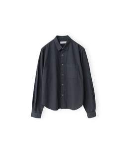 Waist Cut Shirt, Charcoal