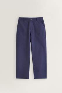 Easc Washed Cotton Fatigue Pants - Relaxed Fit (Flint Stone)