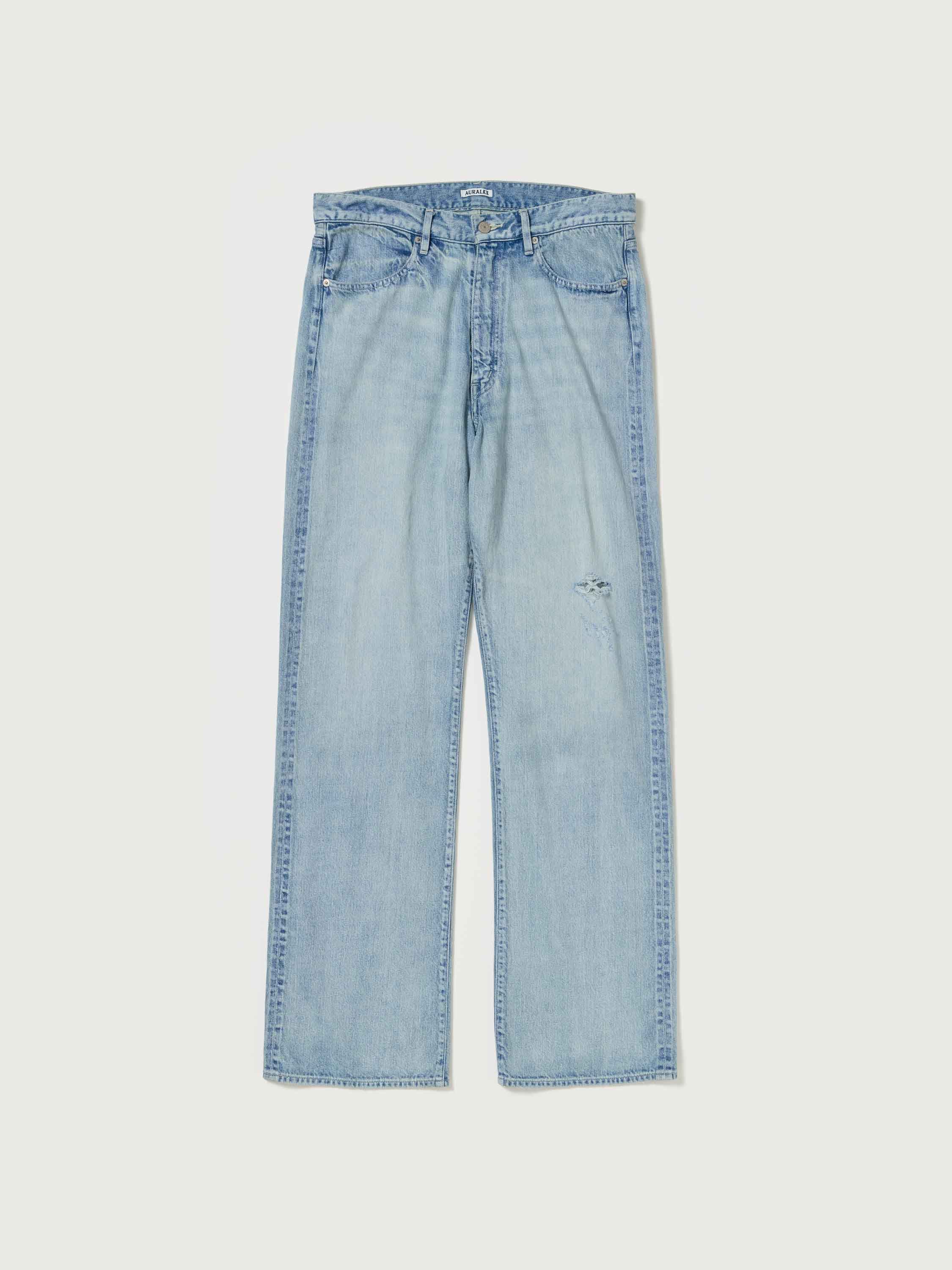 FADED SELVEDGE LIGHT DENIM PANTS
