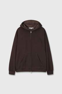 HQ viscose hood zipup(Brown)
