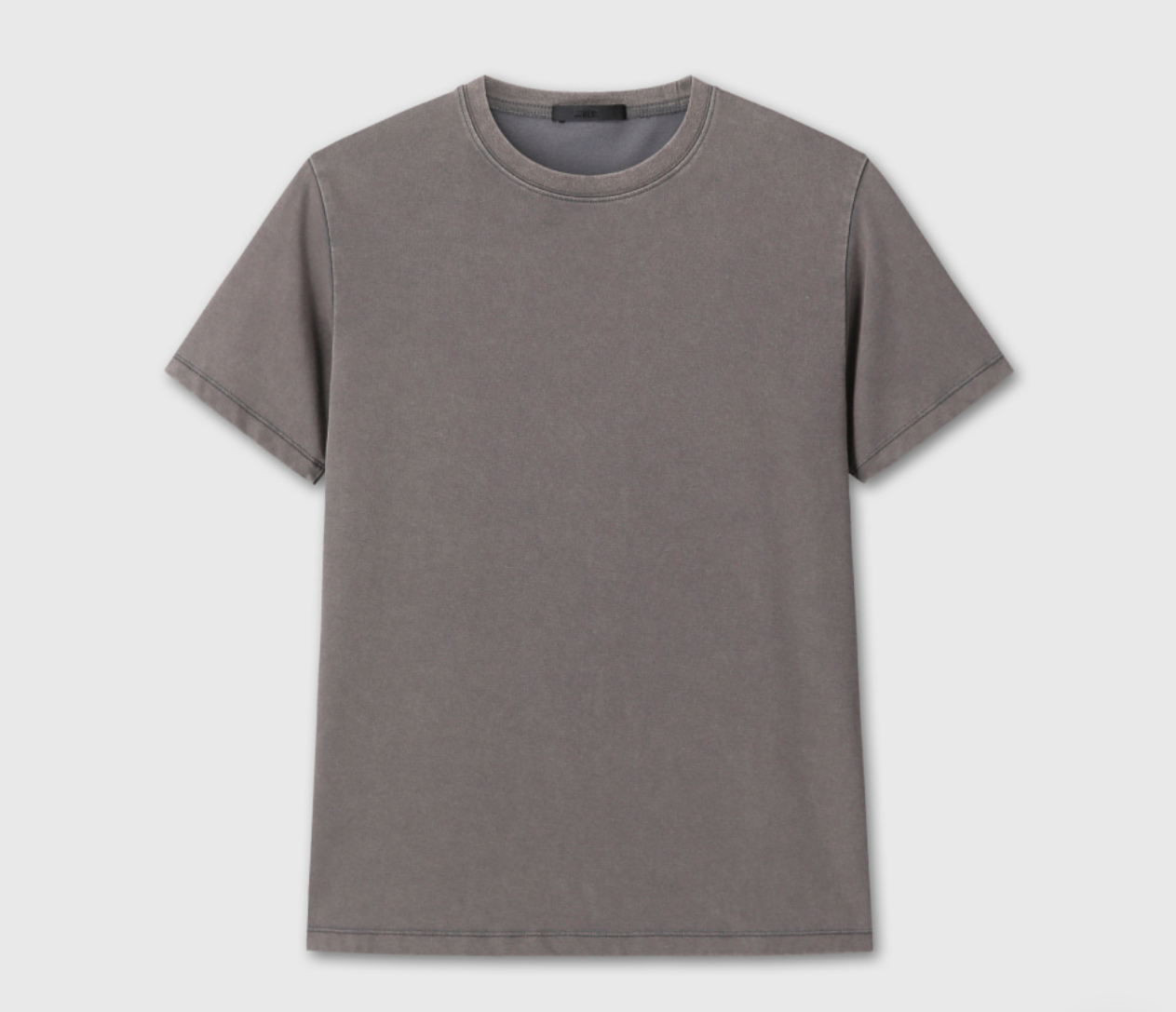 WASHED REGULAR FIT T-SHIRTS (CHARCOAL)