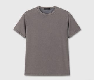 WASHED REGULAR FIT T-SHIRTS (CHARCOAL)