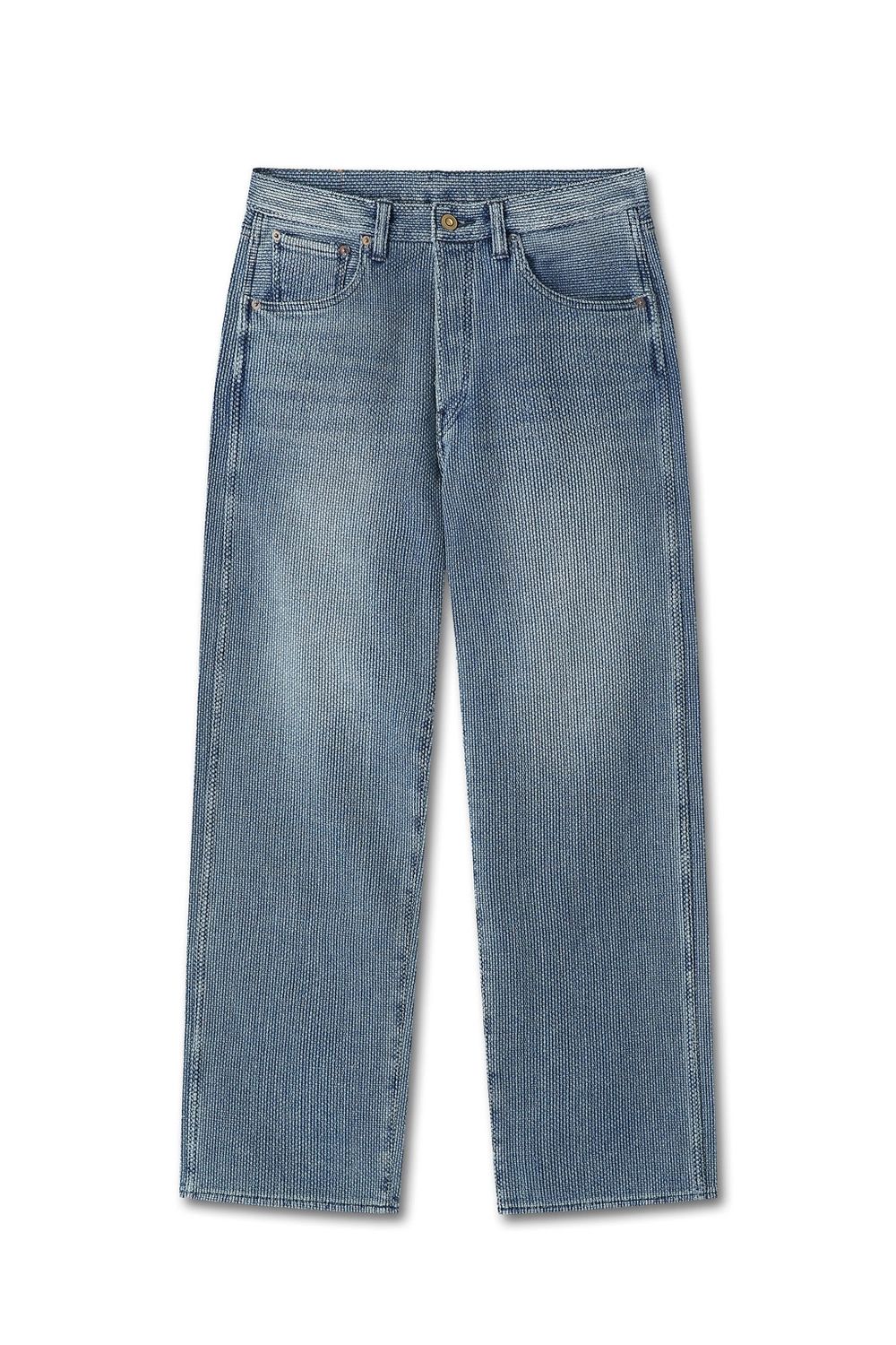 SASHIKO PANTS - Light Fade
