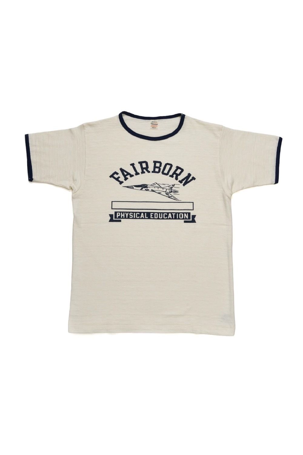 WAREHOUSE&CO. Lot 4059 RINGER T FAIRBORN CREAM/NAVY