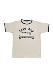 WAREHOUSE&CO. Lot 4059 RINGER T FAIRBORN CREAM/NAVY