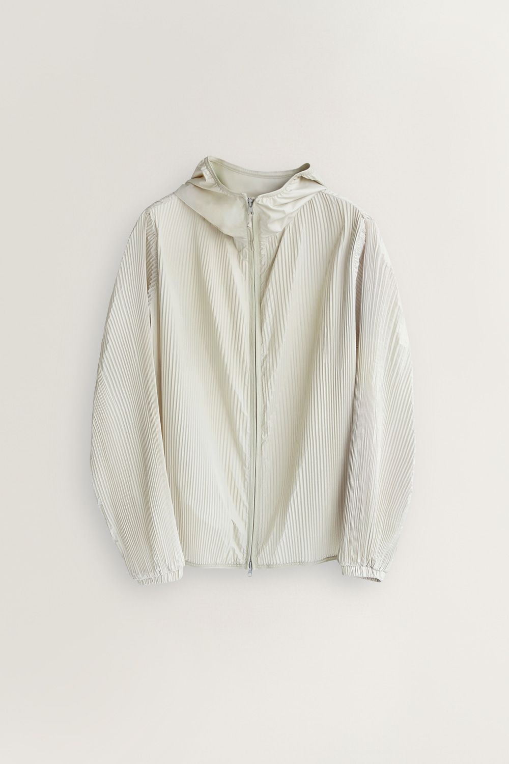 Raw Pleats Windbreaker (Butter Cream)