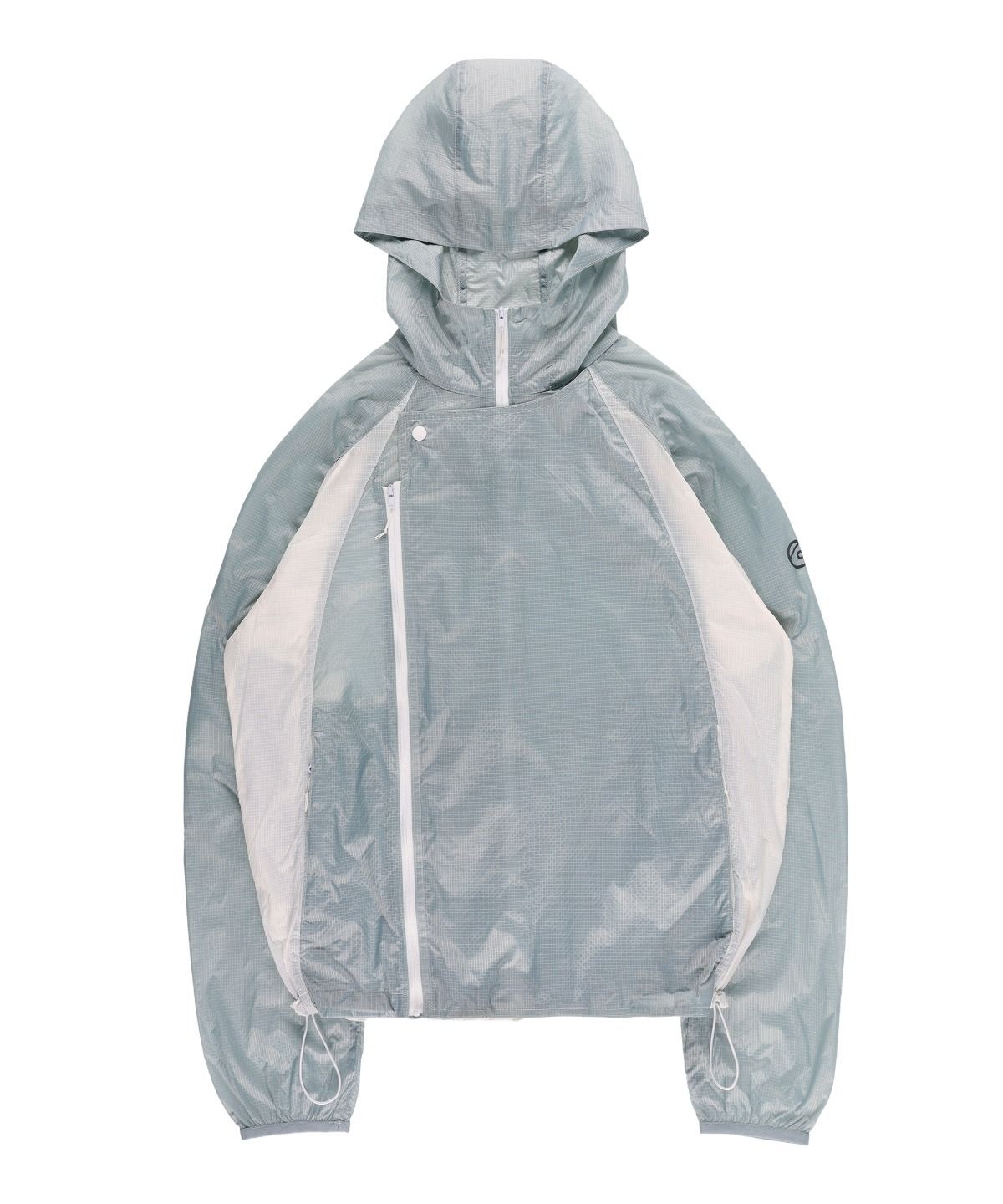 OPAQUE WINDBREAKER JACKET ICE GRAY