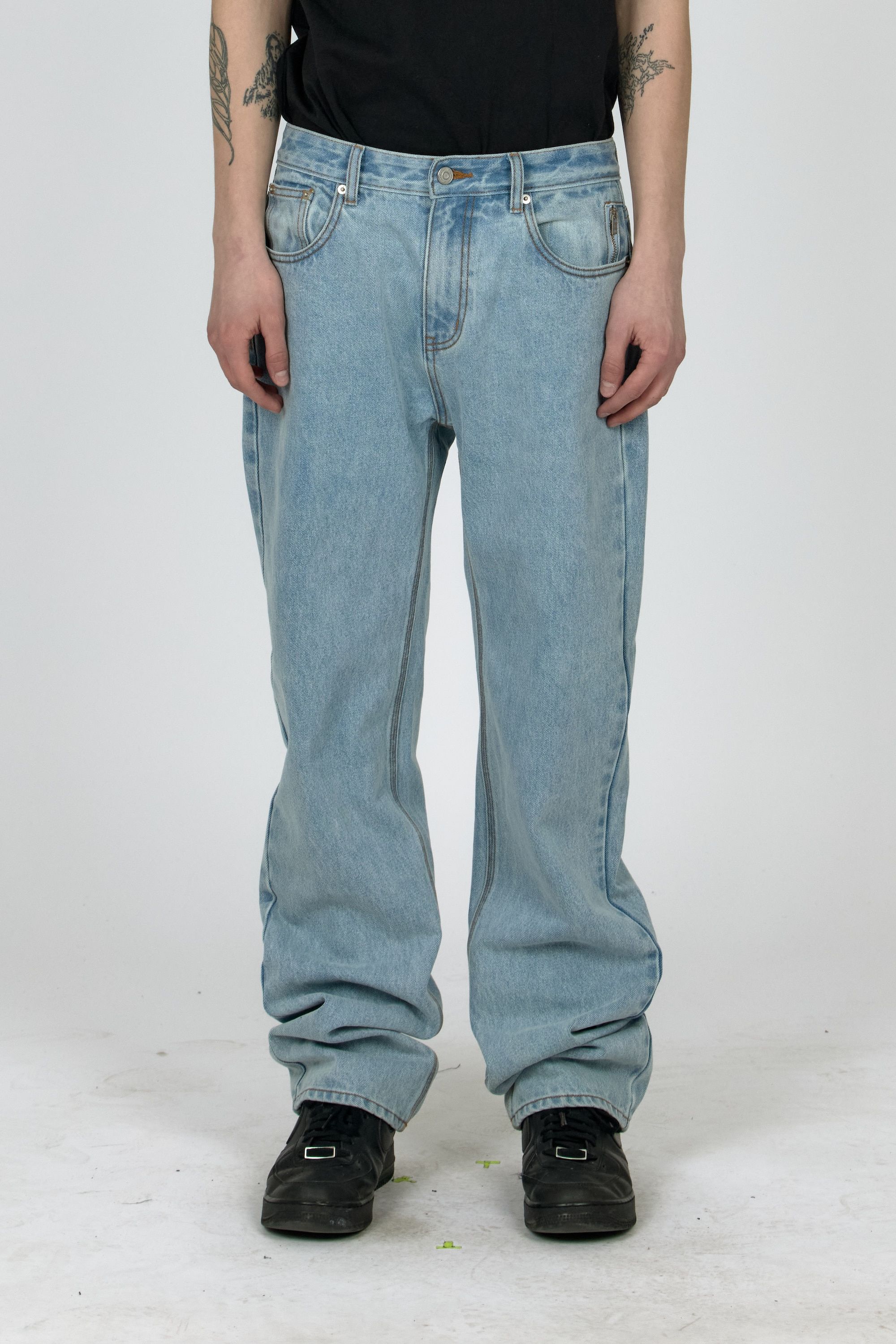 MPa 6-POCKET DENIM PANTS (STEEL BLUE)