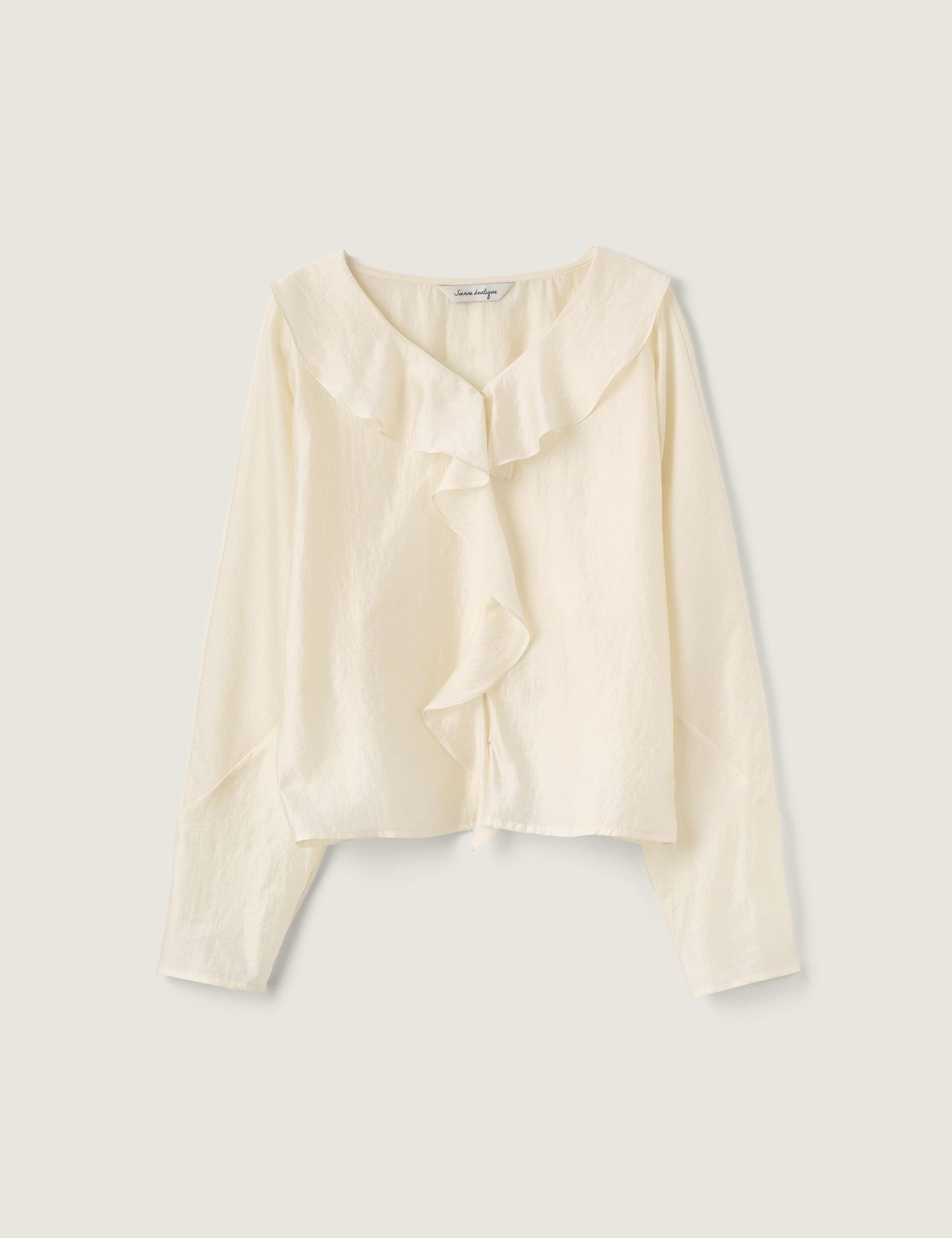 Belle Frill Blouse (Cream)