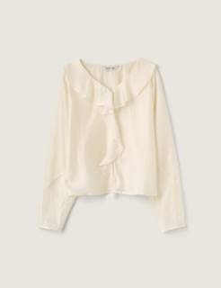 Belle Frill Blouse (Cream)