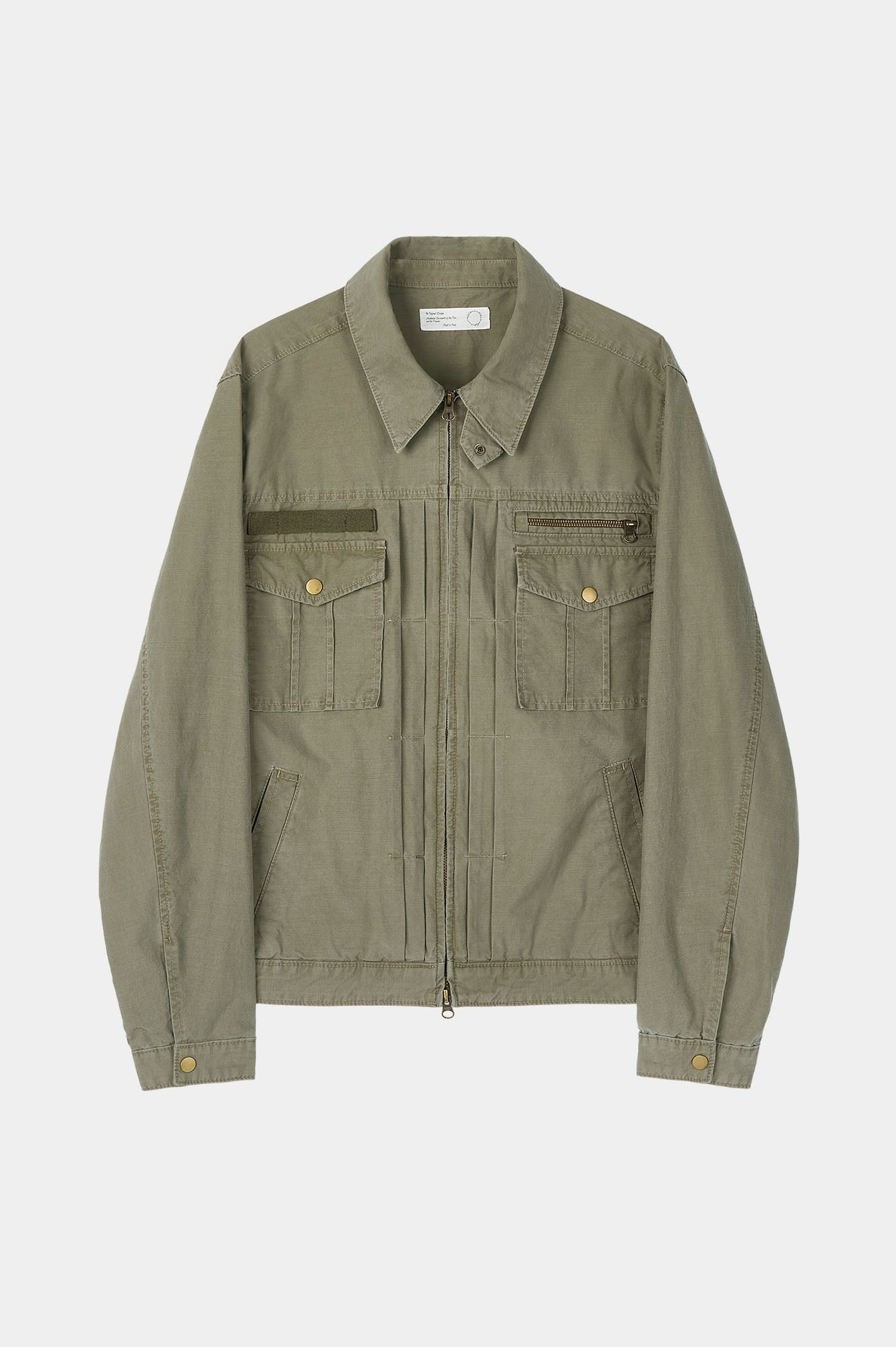 Vintage Washed 5 Pockets Work Jacket (Washed Khaki)